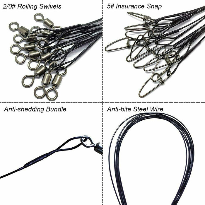 Stainless Steel 30 PCS Fishing Wire Leader