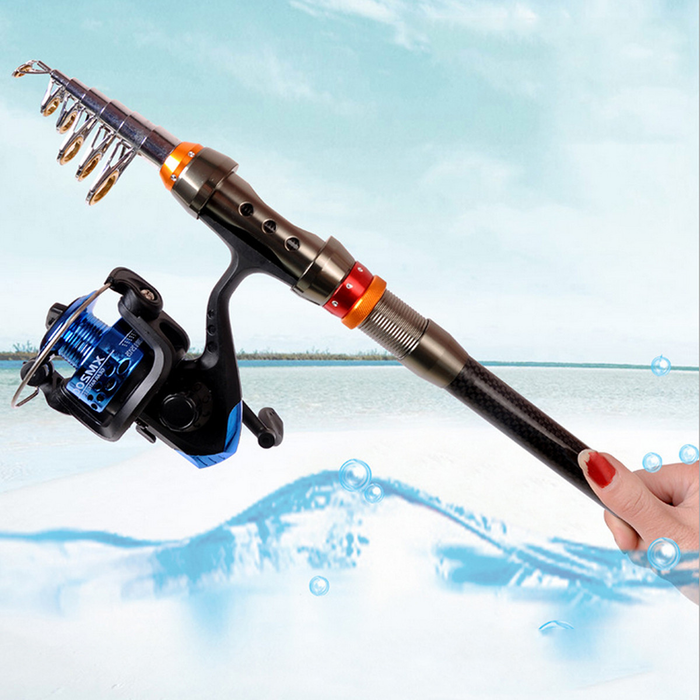 Outdoor Portable Fishing Rod Ultralight Carbon