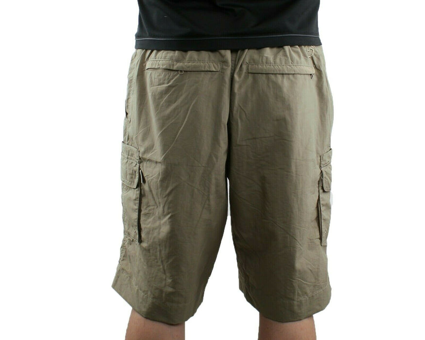 Magellan Men's Shorts Sz 32 Khaki Water Repellent Quick Dry Multi Pockets